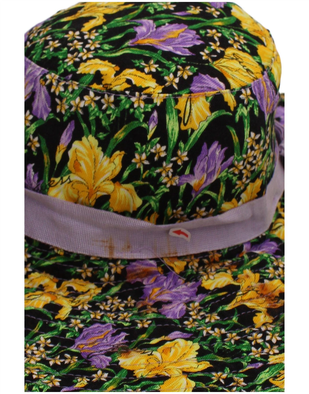 Cappello da pescatore grafico da donna Guess, bohémien in cotone floreale multicolore medio