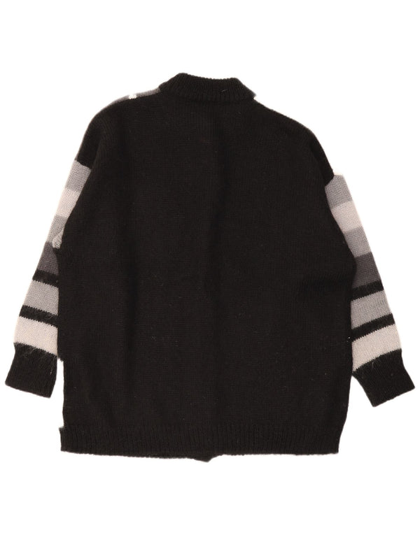 Maglione cardigan oversize Canda da donna C&A UK 18 XL Acrilico geometrico grigio