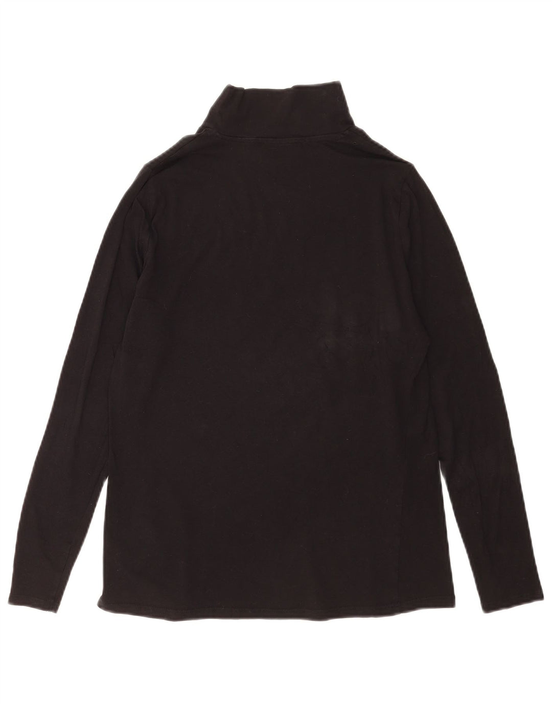 Marks & Spencer Top da donna manica lunga UK 14 cotone nero medio