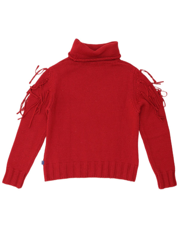 BYBLOS Maglione da donna con collo alto e maglione UK 12 Lana bordeaux medio