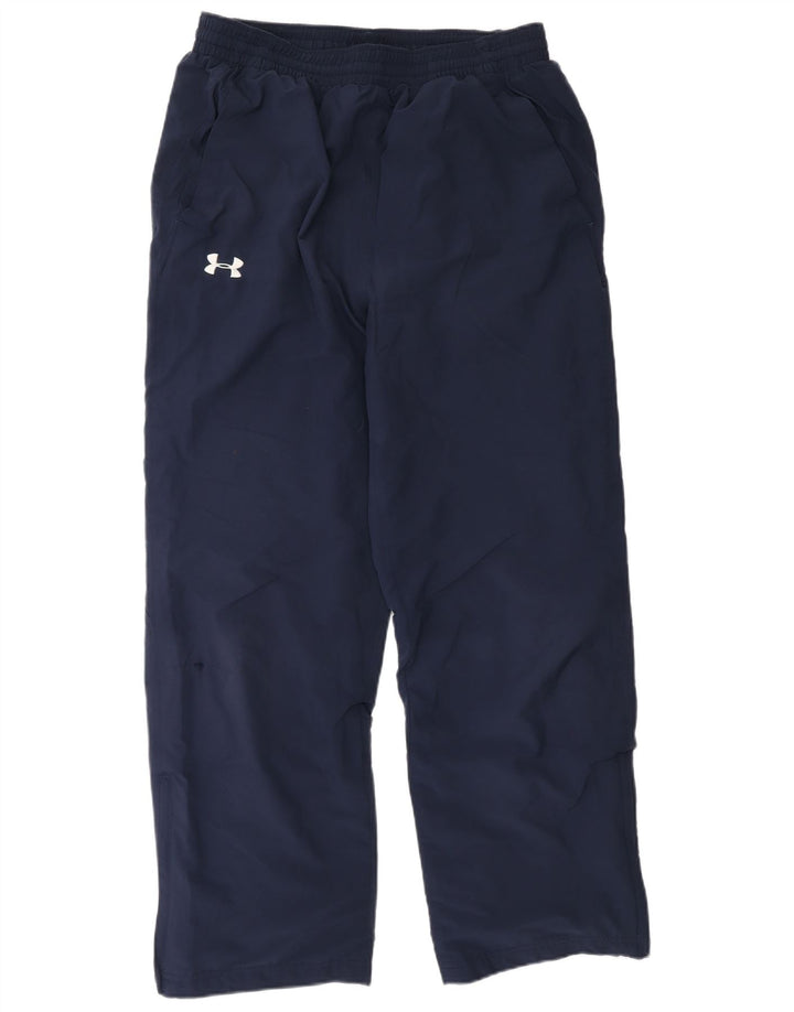 Pantaloni da tuta da uomo UNDER ARMOUR Large in poliestere blu navy