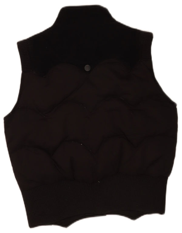 Gilet imbottito corto da donna Levi's UK 10 piccolo poliestere nero