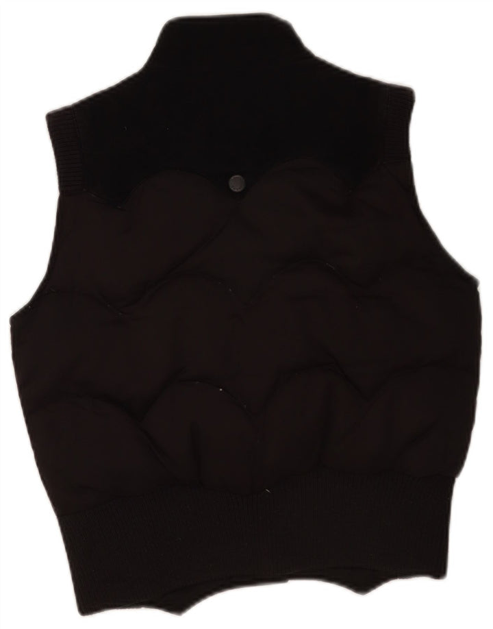 Gilet imbottito corto da donna Levi's UK 10 piccolo poliestere nero
