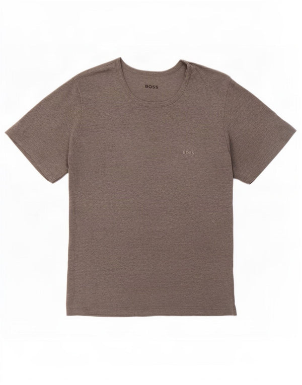 T-shirt da uomo Hugo Boss Top grande grigio chiazzato