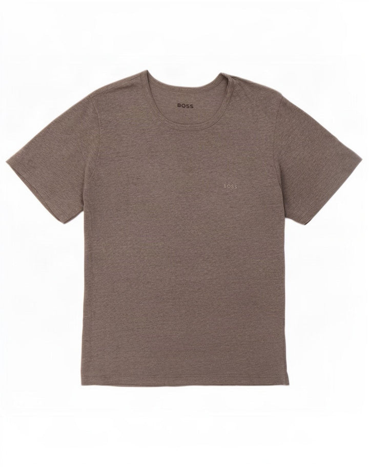 T-shirt da uomo Hugo Boss Top grande grigio chiazzato