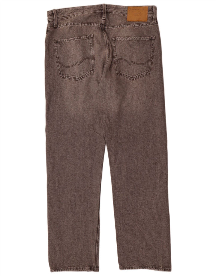Jeans slim da uomo Jack & Jones W33 L32 cotone grigio