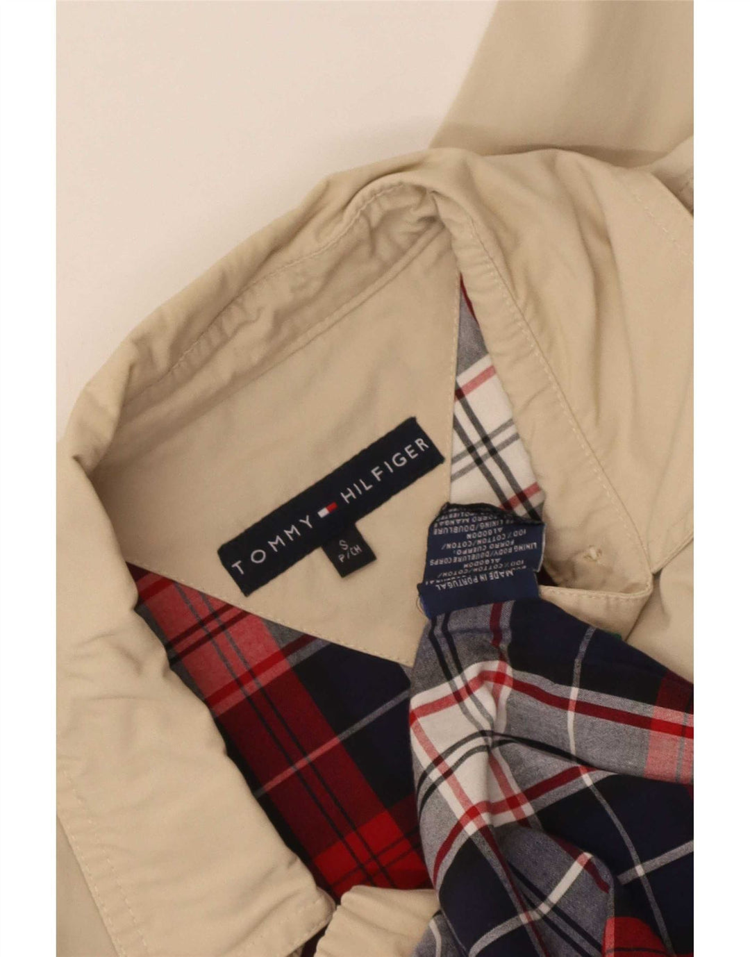 Giubbotto bomber da uomo Tommy Hilfiger UK 36 piccolo cotone beige