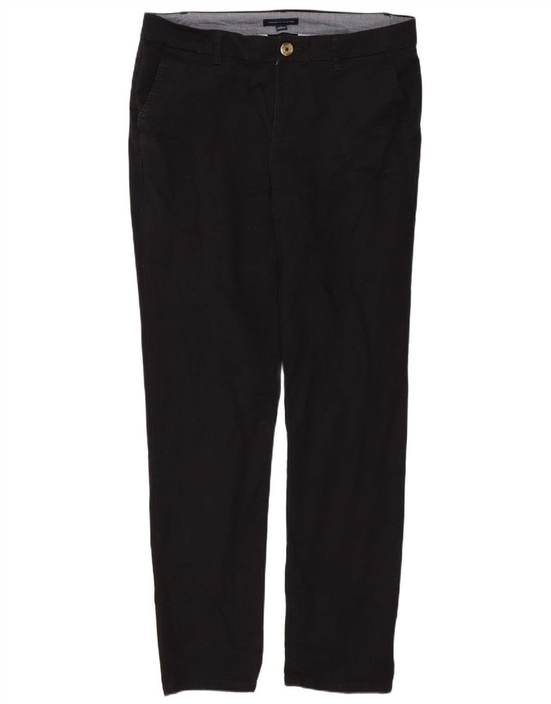 Pantaloni chino skinny da donna Tommy Hilfiger US 6 medi W32 L29 neri