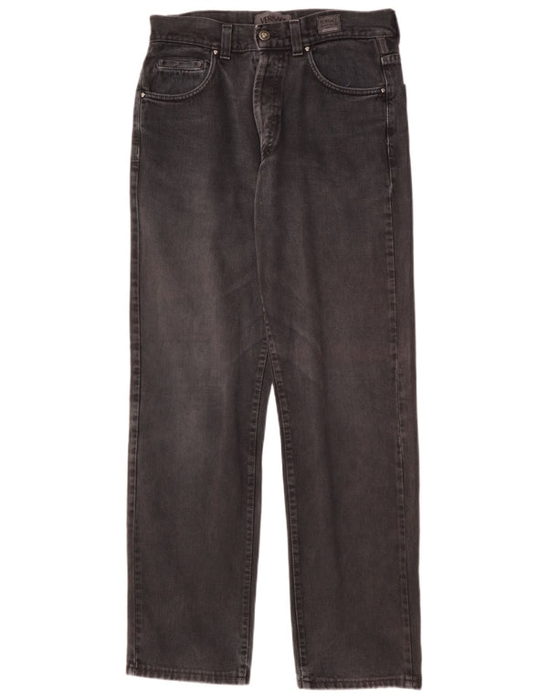 Jeans dritti da uomo VERSACE W34 L31 cotone grigio