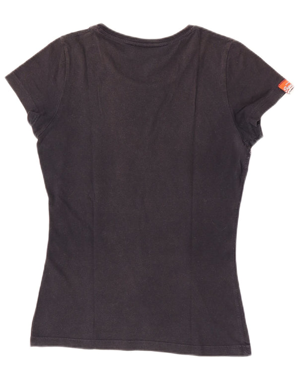 T-shirt grafica da donna Superdry Top UK 6 XS nera
