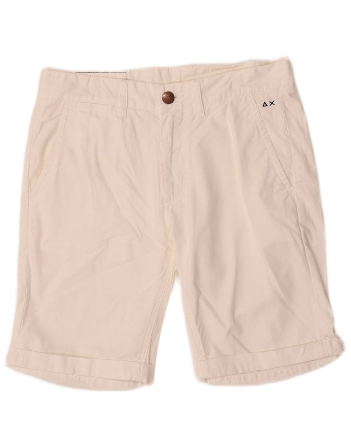 Pantaloncini chino da donna Sun68 W31 bianco medio