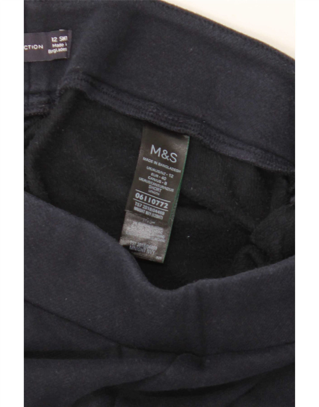 Leggings da donna Marks & Spencer UK 12 medio poliestere blu navy