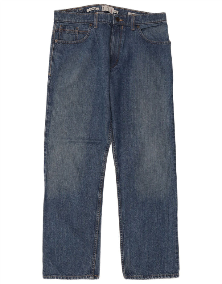 Jeans dritti da uomo Marks & Spencer W34 L29 cotone blu