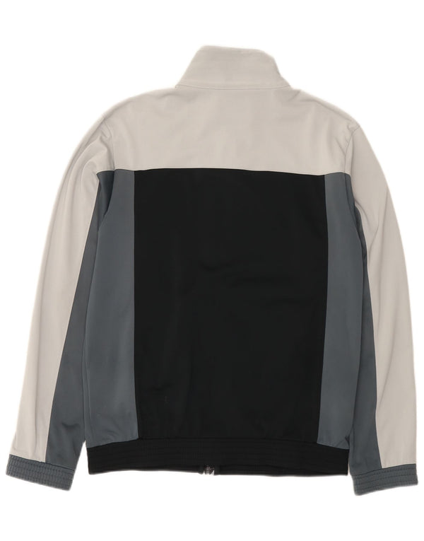 Giacca da tuta da uomo Champion in poliestere color block grigio medio