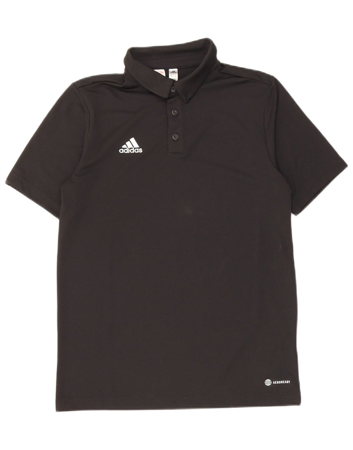 Polo Adidas Aeroready da bambino 13-14 anni in poliestere nero