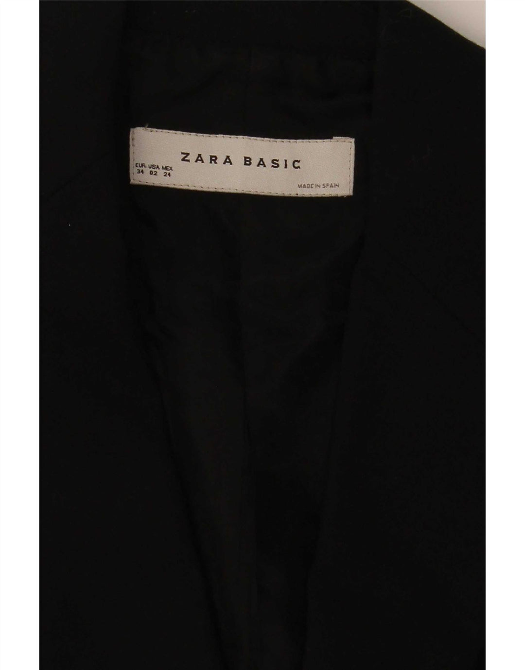 Giacca blazer a 1 bottone da donna Zara EU 34 2XS nera
