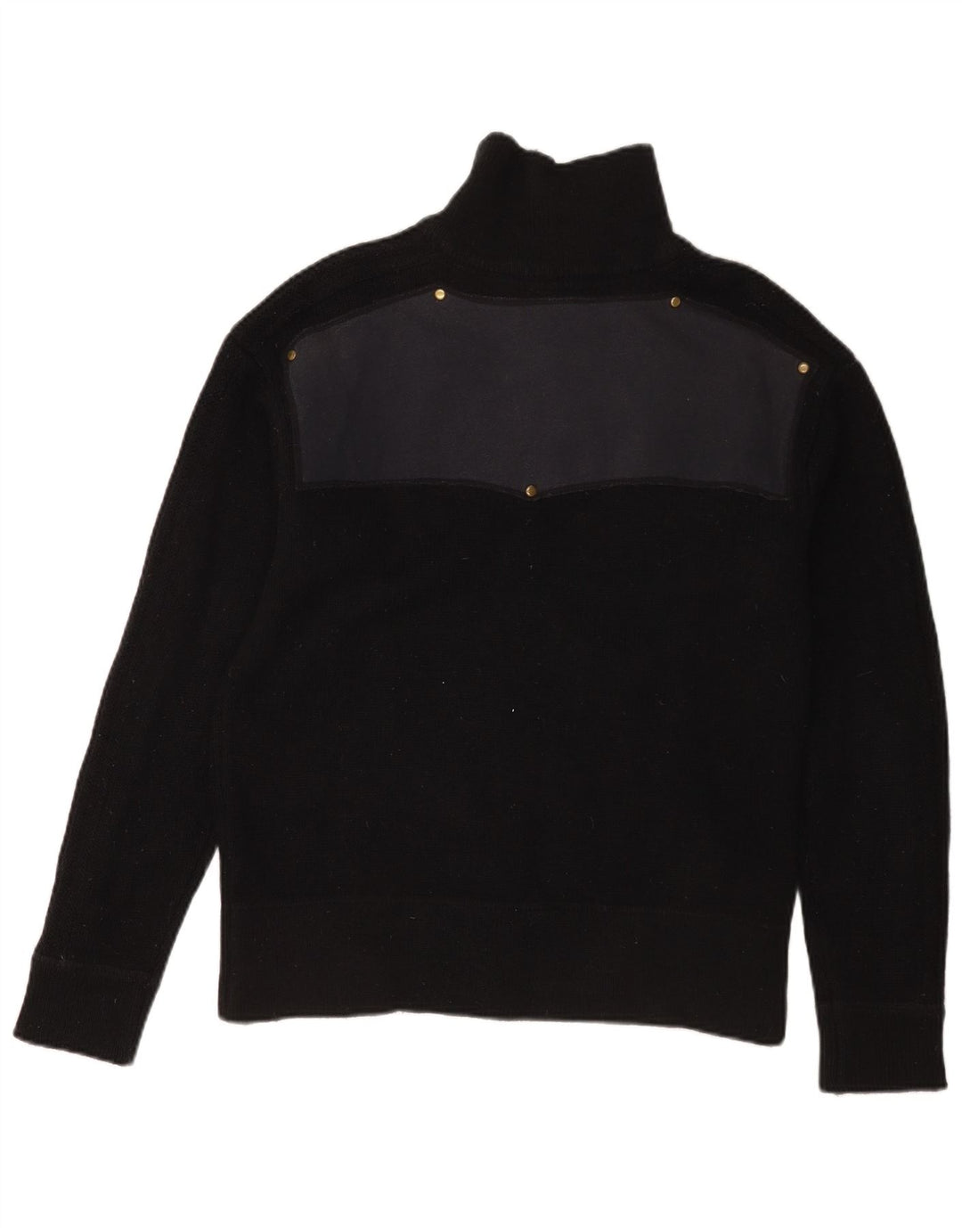 Dickies Maglione cardigan grafico da uomo in lana color block medio nero