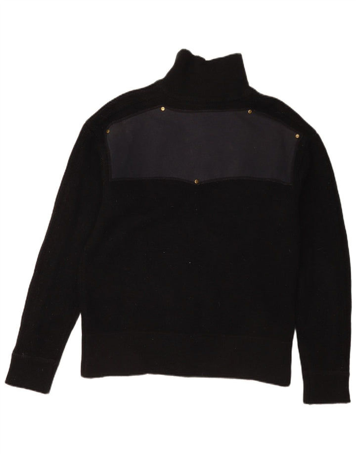 Dickies Maglione cardigan grafico da uomo in lana color block medio nero