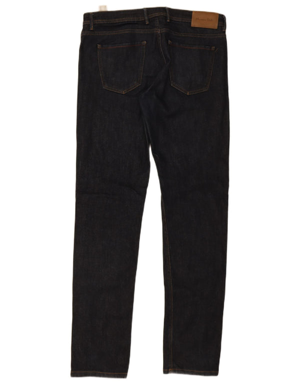 Jeans slim da uomo Massimo Dutti EU 42 Large W32 L32 Cotone blu navy