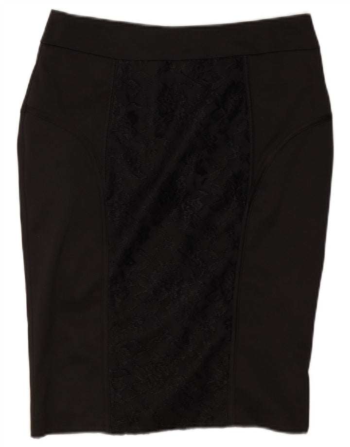 Gonna a tubino da donna Dunnes UK 8 piccola W26 poliestere floreale nero