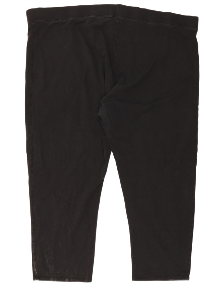 Leggings Capri da donna Marks & Spencer UK 32 13XL cotone nero