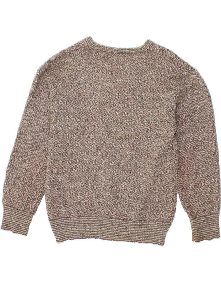 VINTAGE Womens V-Neck Jumper Sweater UK 18 XL Grey Vintage Vintage and Second-Hand Vintage from Messina Hembry 