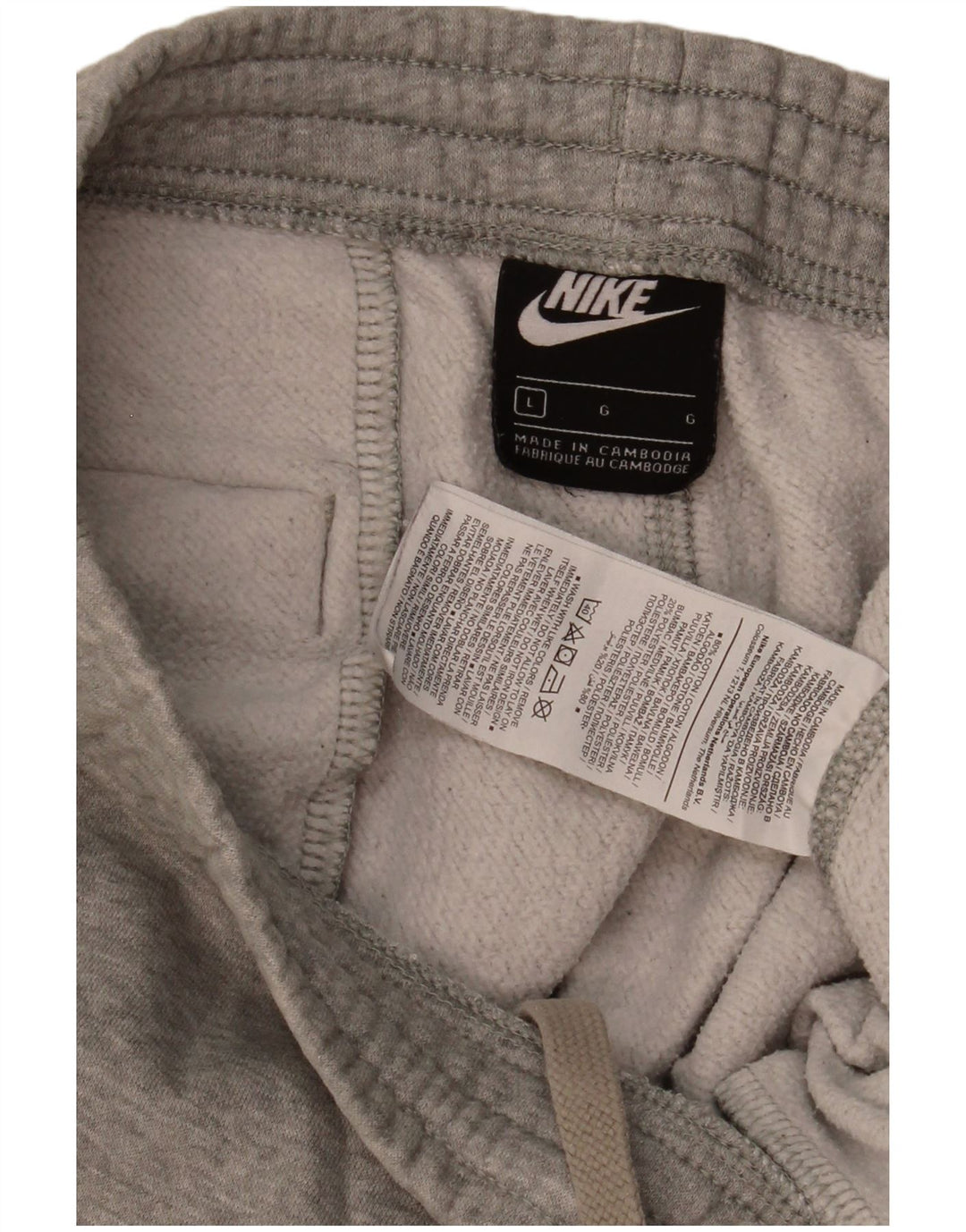 Pantaloni da tuta da uomo Nike Joggers grandi in cotone grigio