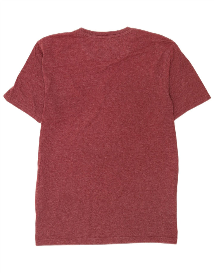 T-shirt da uomo Lyle & Scott Top grande in poliestere bordeaux