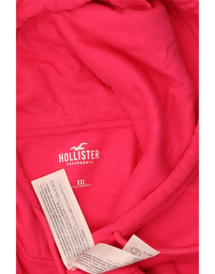 Maglione con cappuccio oversize da donna HOLLISTER UK 20 2XL Cotone rosa
