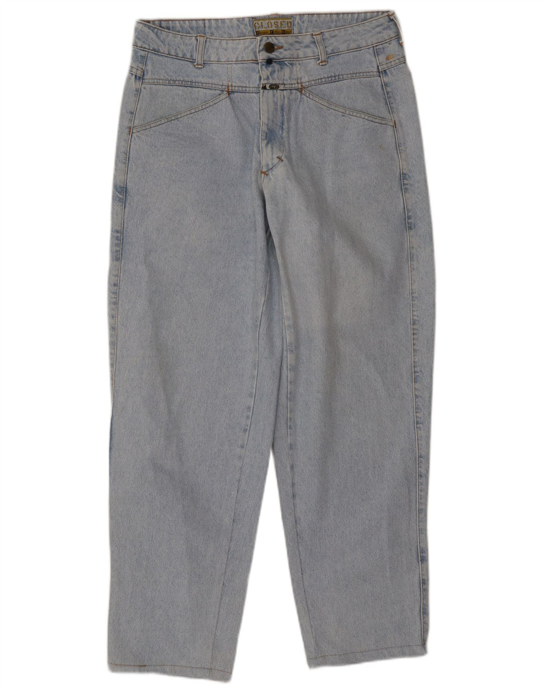 CHIUSO Jeans da donna a vita alta vestibilità ampia W32 L30 Blu