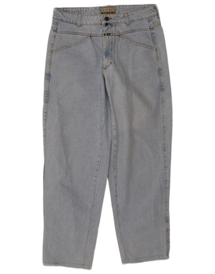 CHIUSO Jeans da donna a vita alta vestibilità ampia W32 L30 Blu