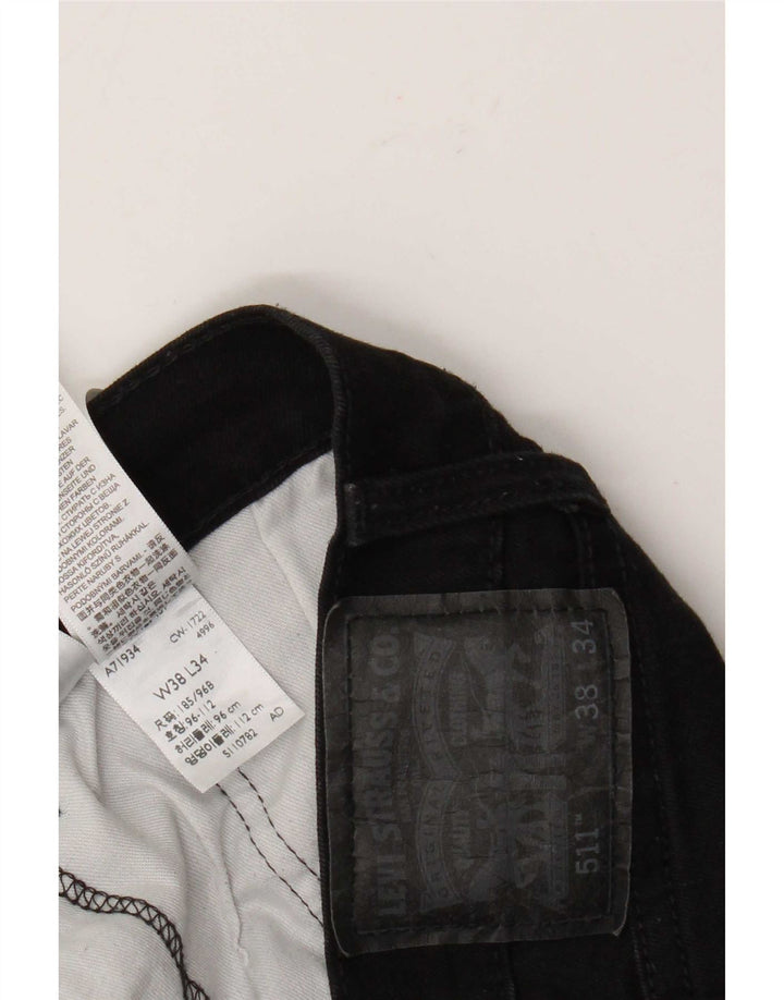 Jeans Levi's Uomo 511 Slim W38 L34 Cotone Nero