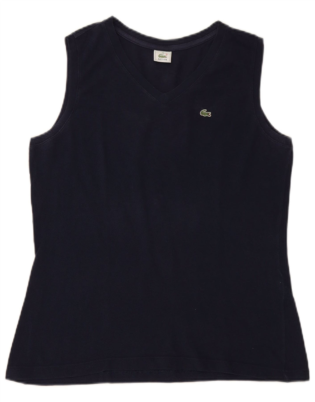 Canotta da donna LACOSTE taglia 44 grande in cotone blu navy