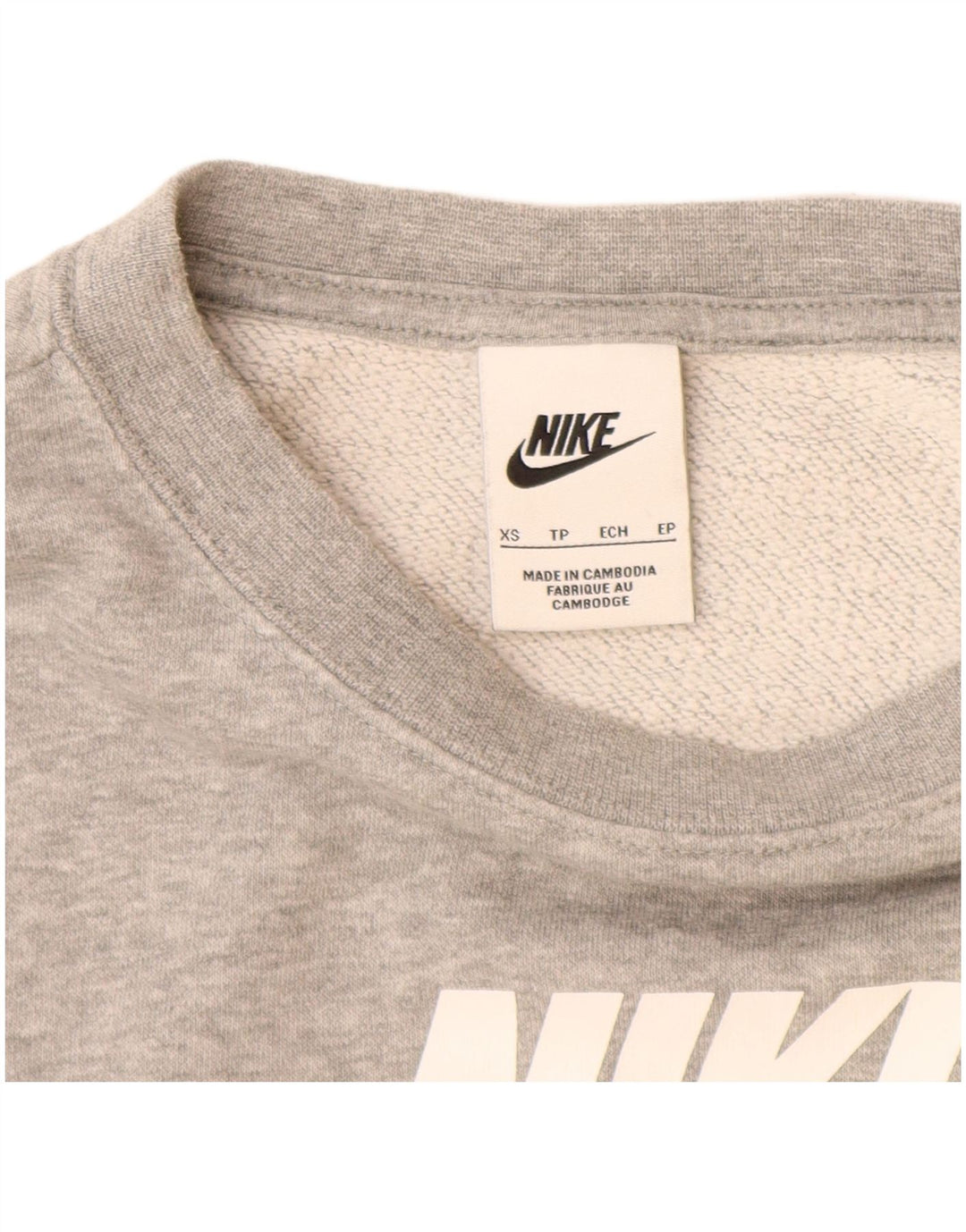 Felpa con grafica NIKE da uomo XS grigia