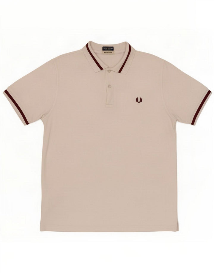 Polo da uomo Fred Perry Small White Cotton
