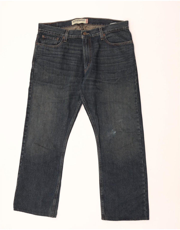 Levi's Uomo 514 Slim Jeans dritti W36 L30 Cotone Blu