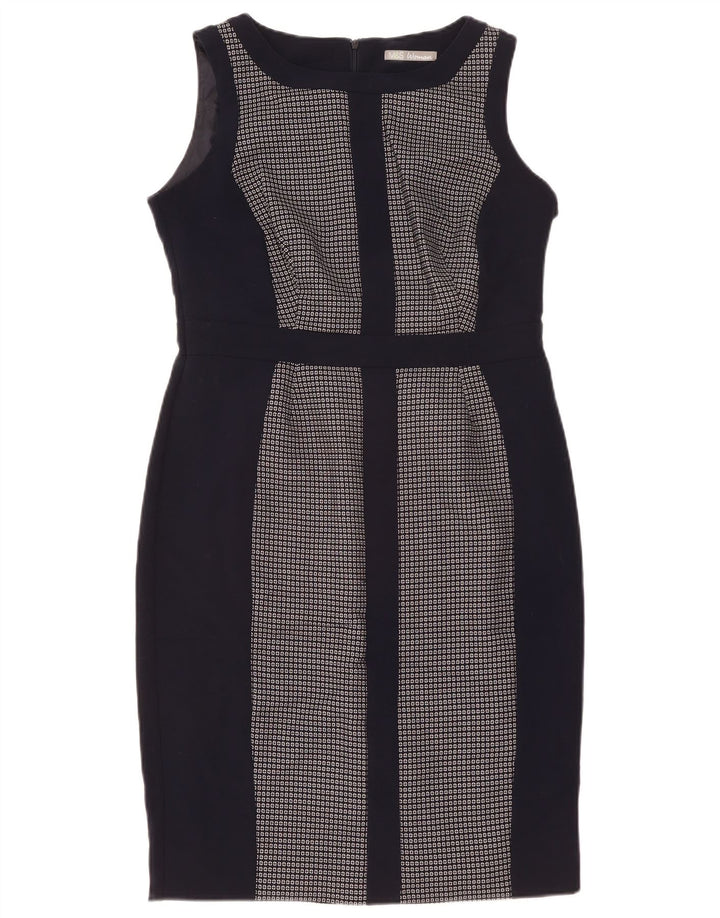 Abito tubino da donna Marks & Spencer UK 14 Grande blu navy geometrico