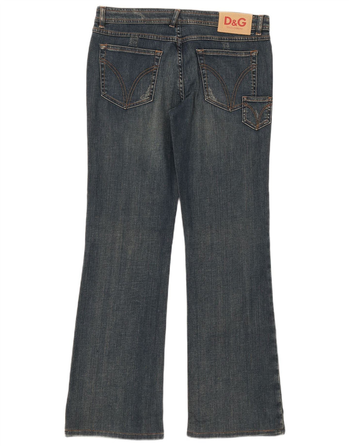 Jeans Bootcut da donna Dolce & Gabbana W30 L30 cotone blu