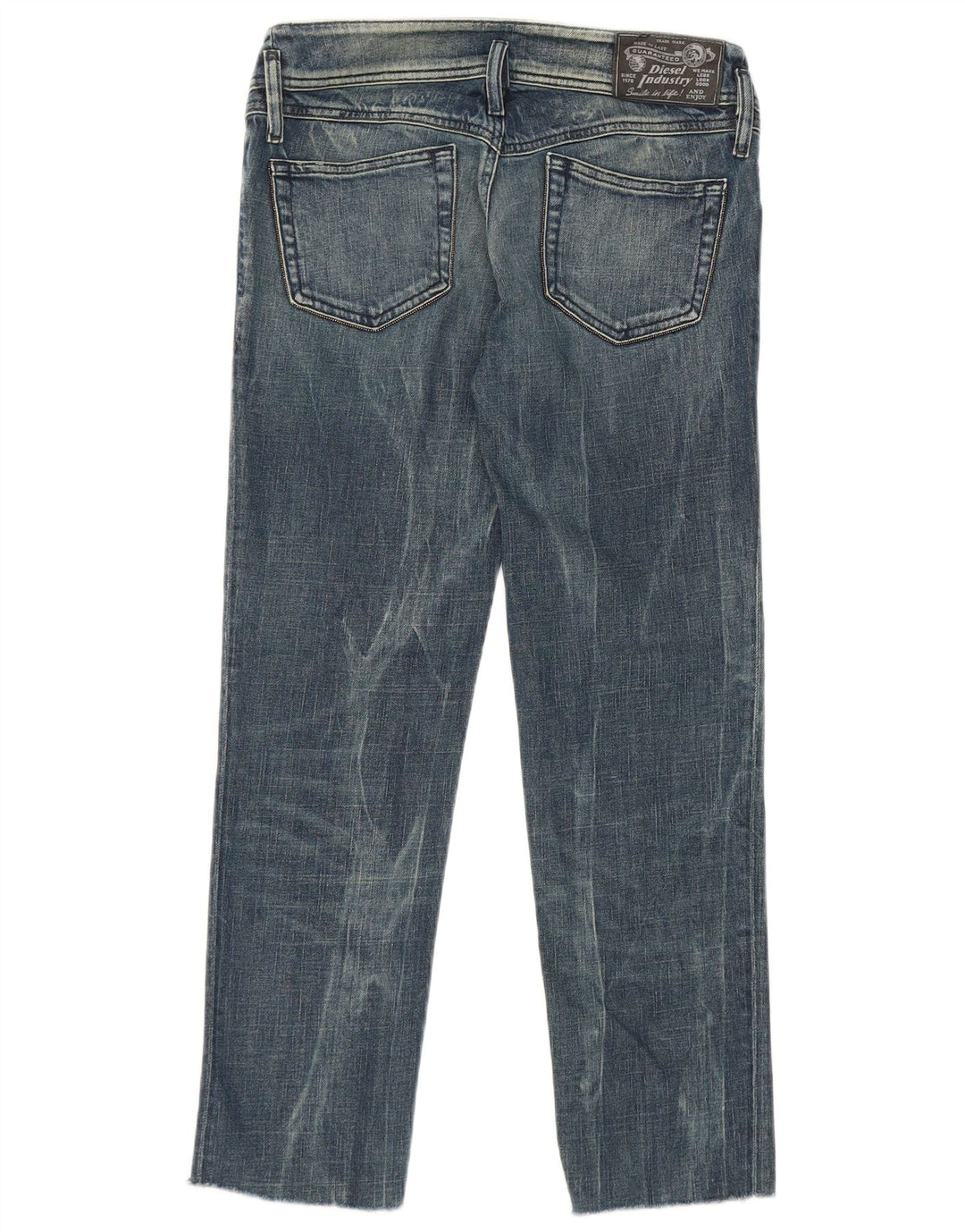 Jeans dritti da donna Diesel Matic W29 L27 cotone blu