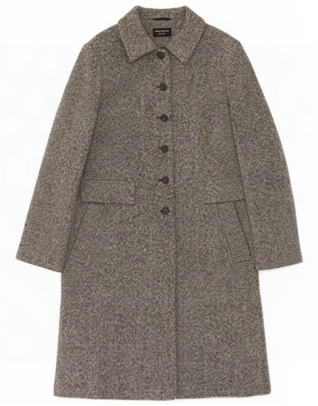 Principles Cappotto da donna UK 12 Lana screziata grigio medio