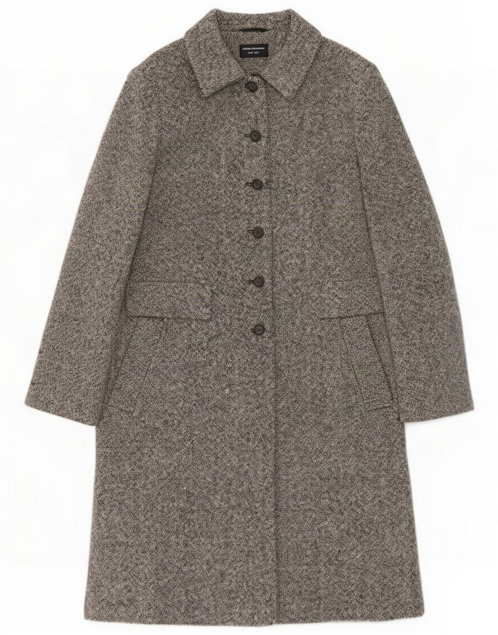 Principles Cappotto da donna UK 12 Lana screziata grigio medio