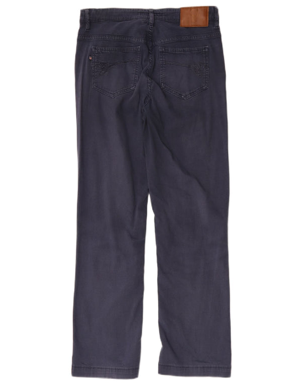 Pantaloni casual da donna Gant Bootcut vestibilità regolare W28 L27 cotone blu navy