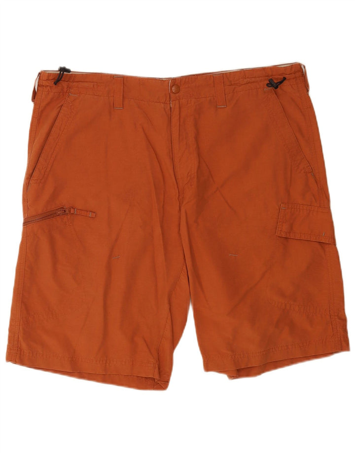 Pantaloncini cargo da uomo Columbia W36 grandi in cotone marrone