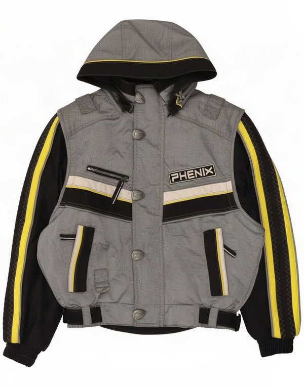 Phenix Giacca da sci con cappuccio da uomo EU 48 Grigio medio Colourblock Sports