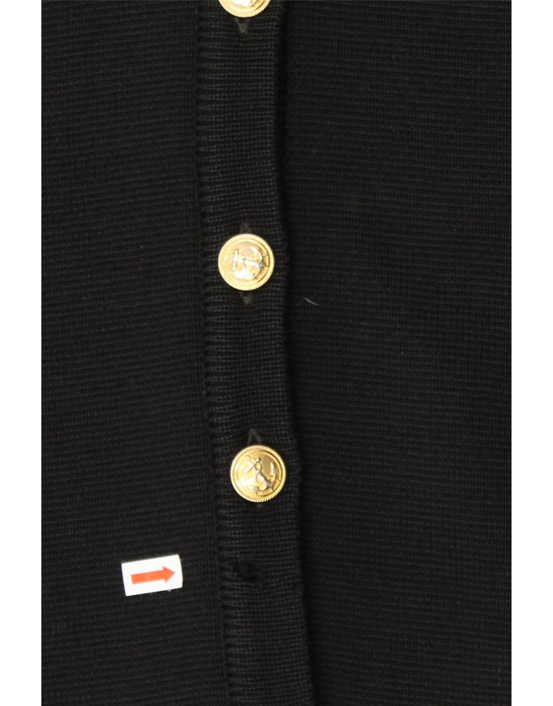 LEWINGER Womens Longline Cardigan Sweater UK 14 Large Black Wool Vintage Lewinger and Second-Hand Lewinger from Messina Hembry 
