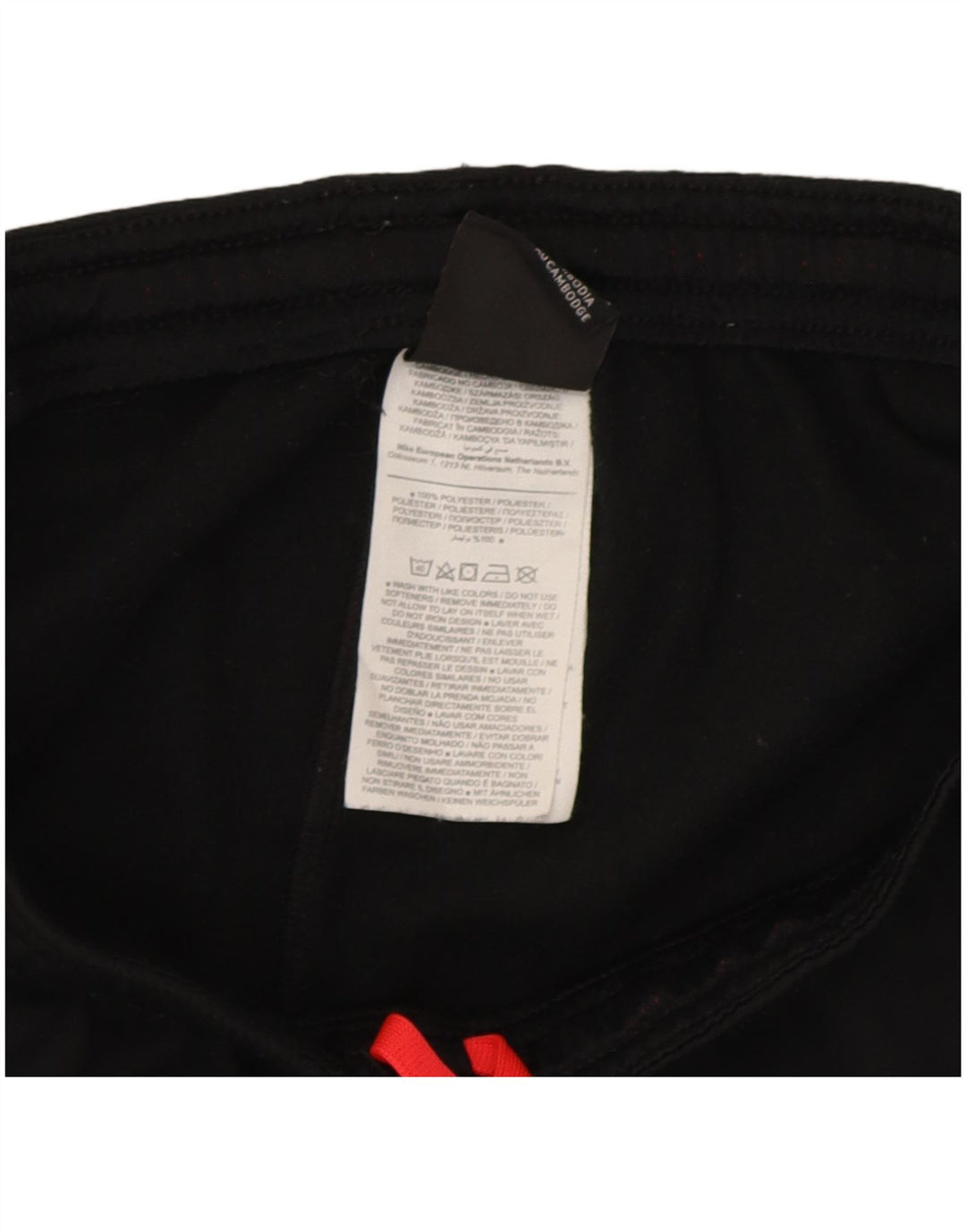 Pantaloni della tuta da donna Nike UK 12 Medium Nero Colourblock Poliestere