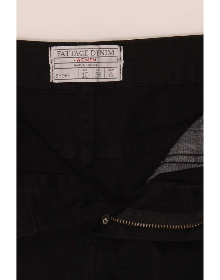Pantaloncini di jeans da donna Fat Face UK 10 piccoli W27 neri