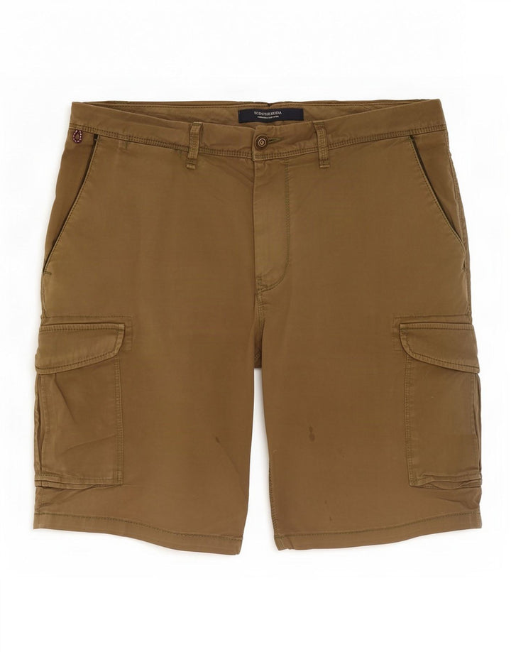 Pantaloncini cargo da uomo Scotch & Soda W32 cotone kaki medio