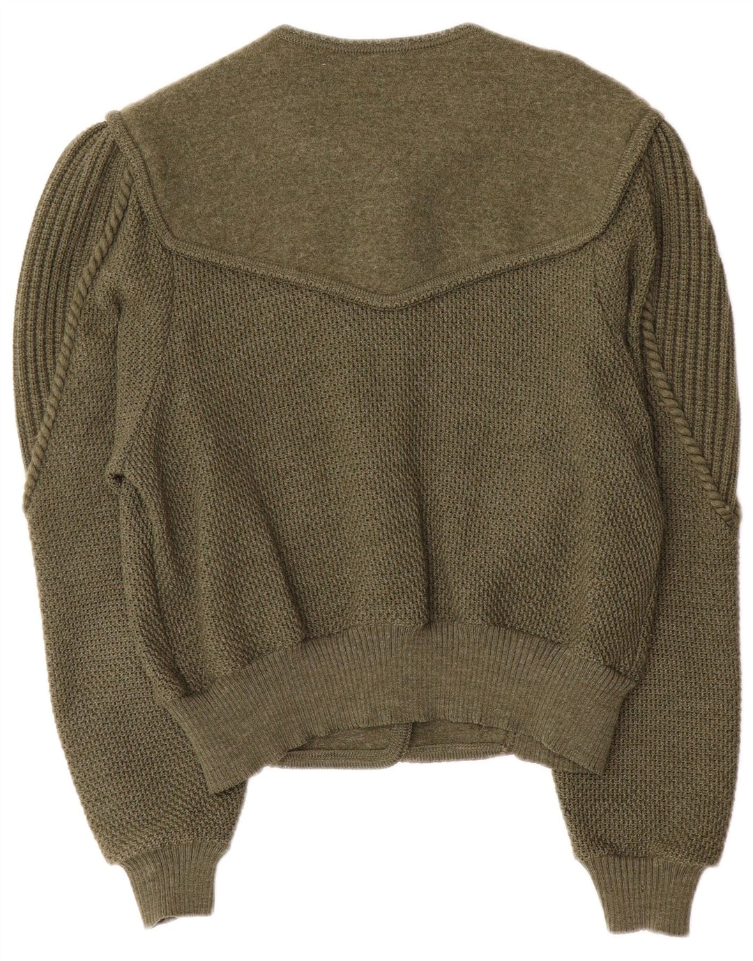 Maglione cardigan da donna Geiger EU 42 grande lana verde
