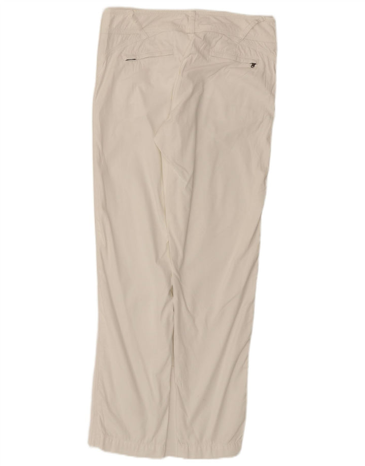 Pantaloni da abito dritti da donna Marlboro Classics W30 L29 cotone bianco